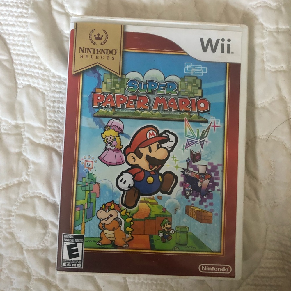 Super Mario paper Mario video game